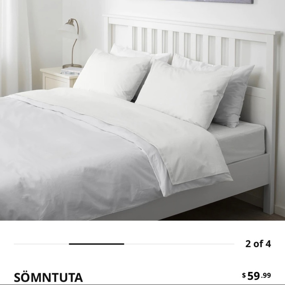 NWOT Ikea Sömntuta Queen sheet set